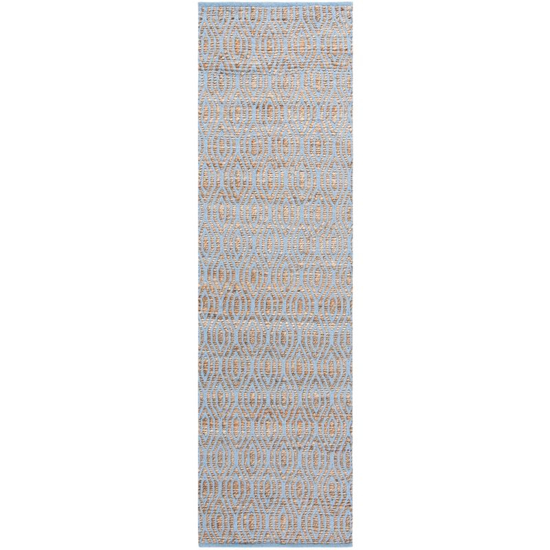 Cape Cod CAP822 Woven Indoor Runner Rug - Silver/Natural - 2'3"x12' - Safavieh