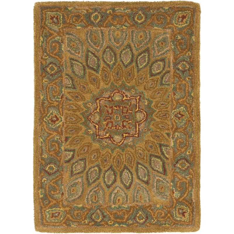 Heritage HG914 Handmade Accent Rug - 2'x3' - Light Brown/Grey - Safavieh