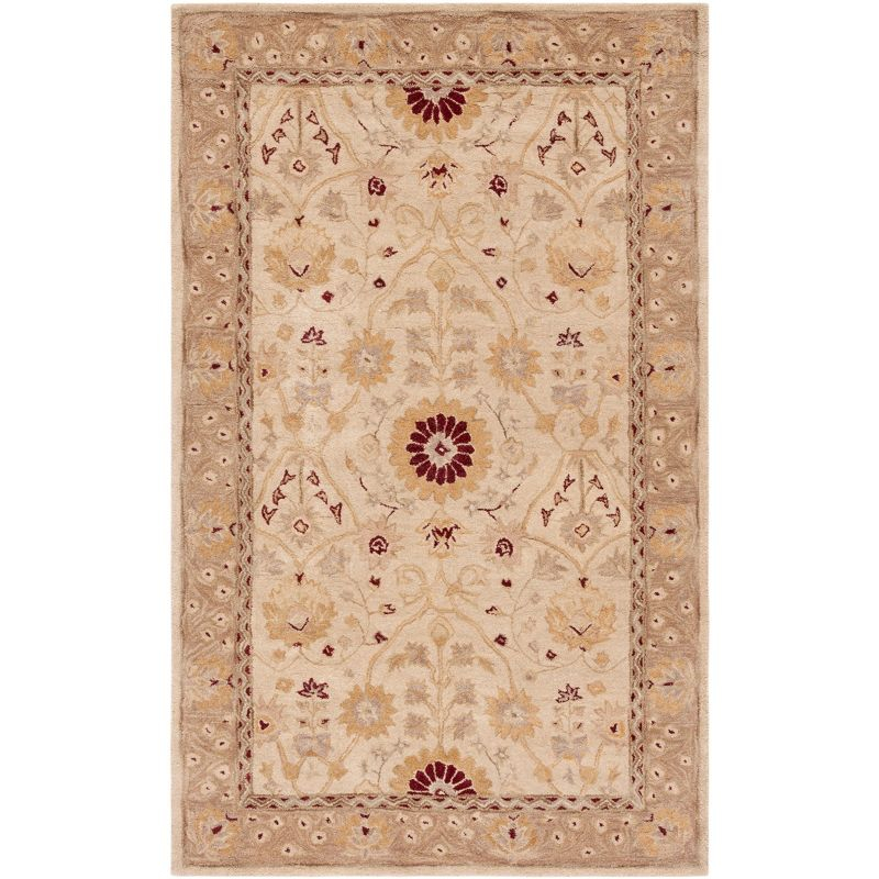 Anatolia AN550 Hand Tufted Area Rug - Sand/Walnut - 3'x5' - Safavieh.