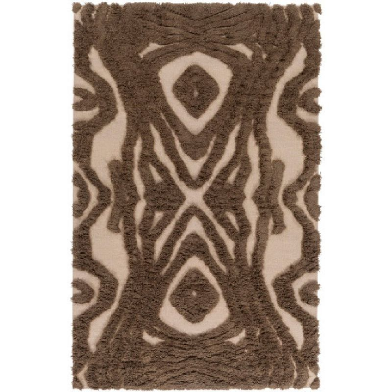Mark & Day Madera 2'x3' Rectangle Woven Indoor Area Rugs Brown: Handwoven Wool, Stain-Resistant, Bohemian Style
