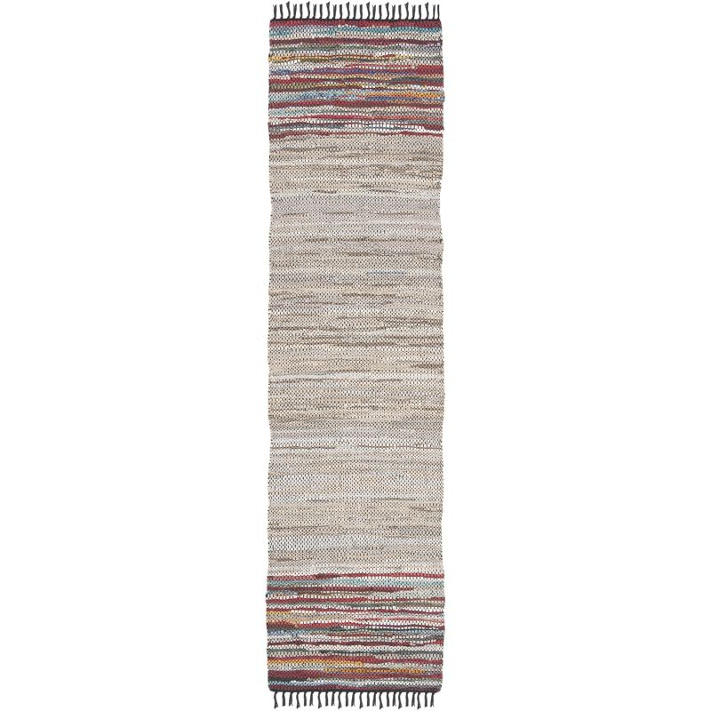 Vintage Leather VTL202 Hand Woven Indoor Accent Rug - Beige/Multi - 2'3"x4' - Safavieh