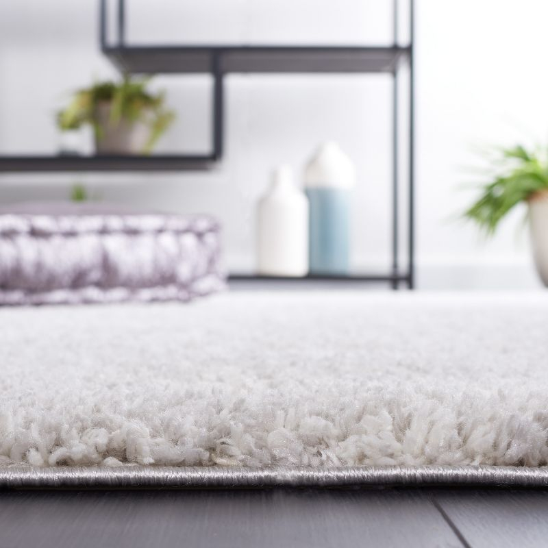 Berber Shag BER563 Power Loomed Runner Rug - Grey/Ivory - 2'3"x8' - Safavieh.