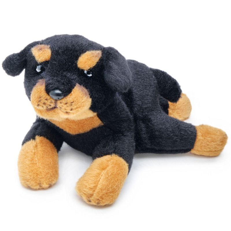 Bearington Lil' Gunner The Rottweiler Stuffed Animal, 8 Inch Dog Stuffed Animal