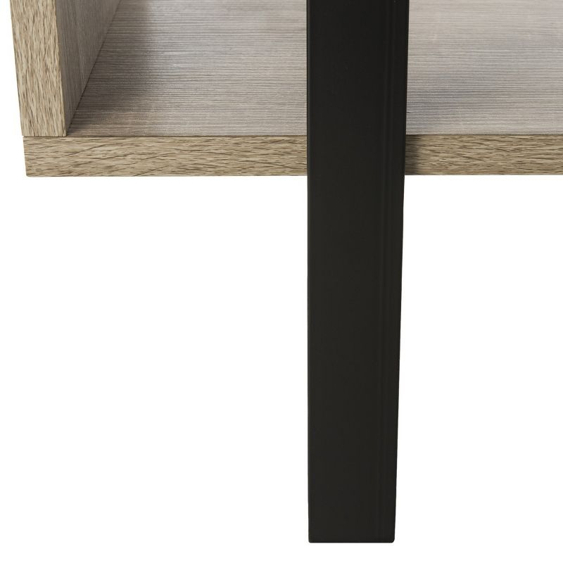 Adhara Etagere - FOX4278 - Light Brown/Black - Safavieh Couture