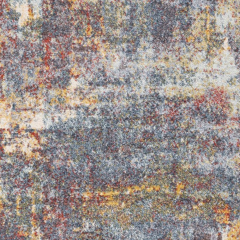Livabliss 5'3"x7'3" Strata Modern Rugs Blue: Midcentury 5x7 Indoor Area Rug, Fade & Stain-Resistant