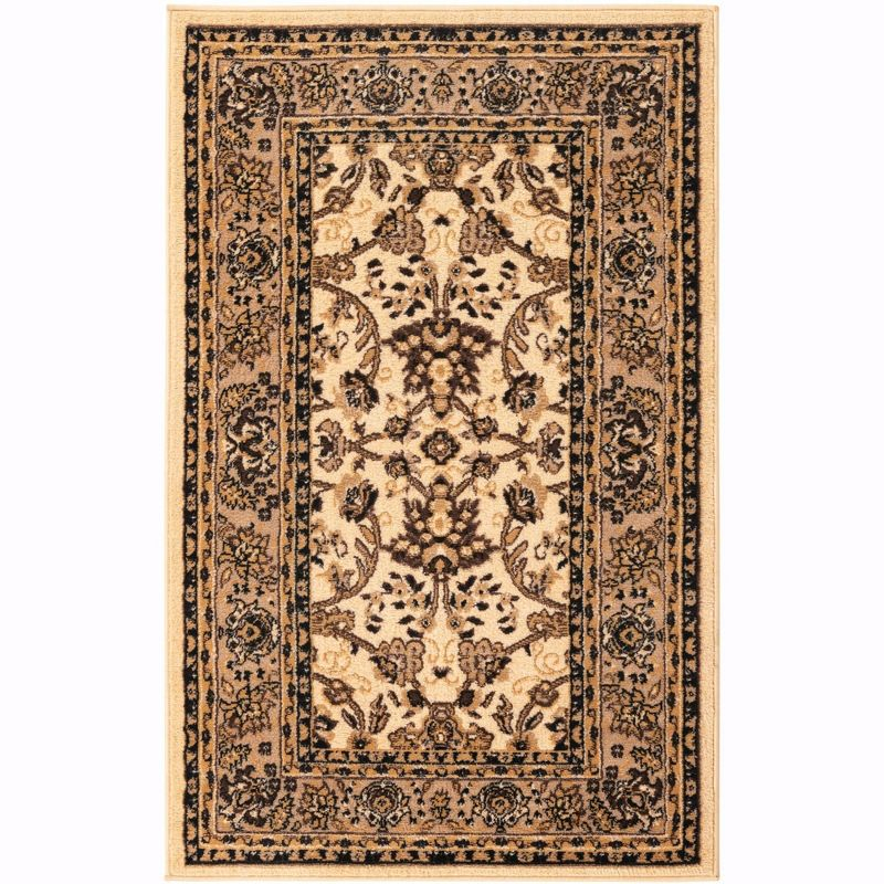 Unique Loom 3' 3 x 5' 3 Sialk Hill Washington Ivory Area Rug