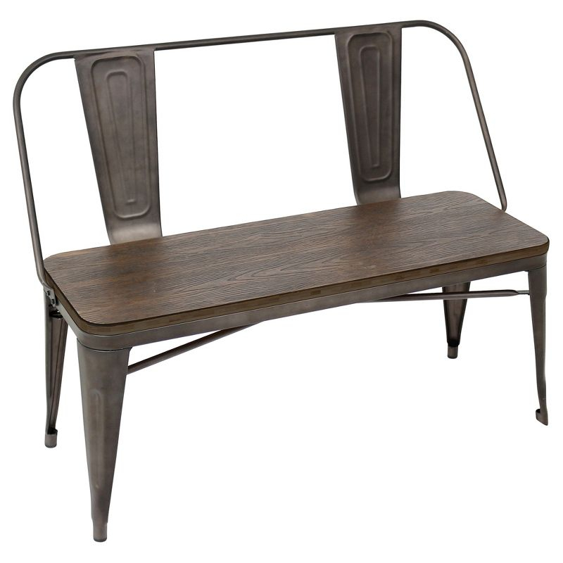 Oregon Industrial Dining/Entryway Bench - Lumisource