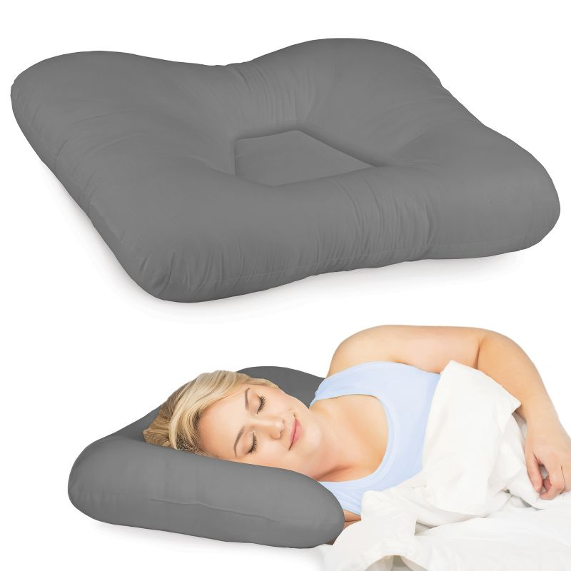 Core Products Tri-Core Cervical Support Pillow for Neck, Shoulder, and Back Pain Relief; Ergonomic Orthopedic – for Back and Side Sleepers; Assembled