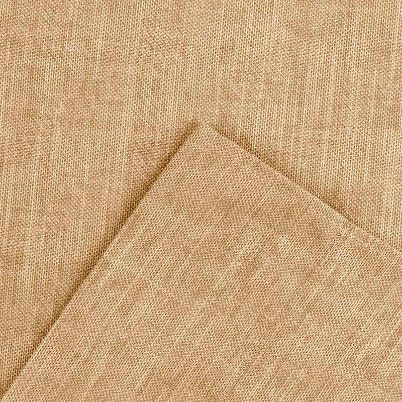 Ellis Curtain Lisa Solid Color Poly Cotton Duck Fabric Tailored Swag 56" x 36" Butter