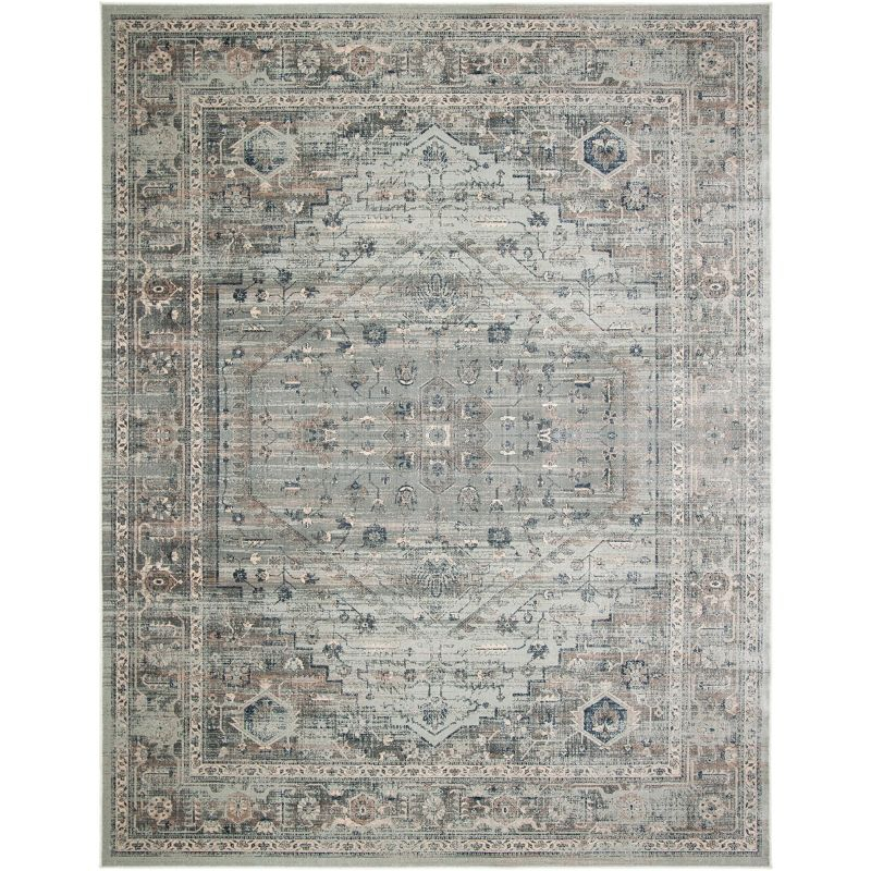 Vintage VTG123 Power Loomed Area Rug - Light Blue - 8'9"x11'9" - Safavieh.