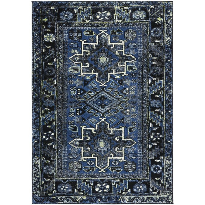 Vintage Hamadan VTH211 Power Loomed Indoor Area Rug - Blue/Grey - 5'3"x7'6" - Safavieh