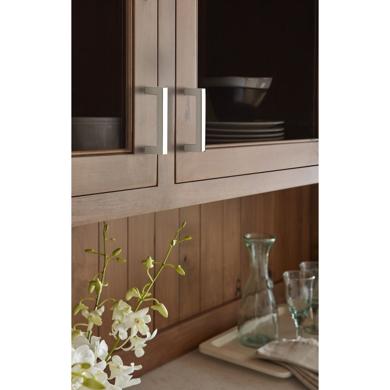 Amerock Monument 3 inch (76mm) Center-to-Center Polished Nickel Cabinet Pull