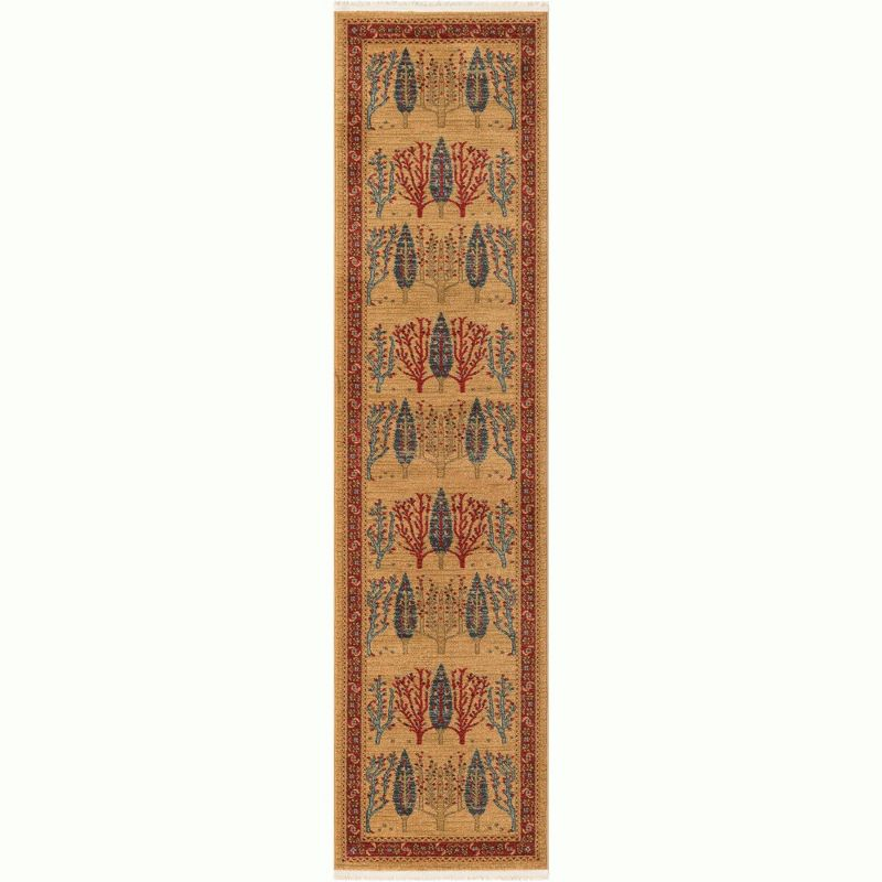 Unique Loom 2' 7 x 10' 0 Runner Tan Fars Mesquite Area Rug