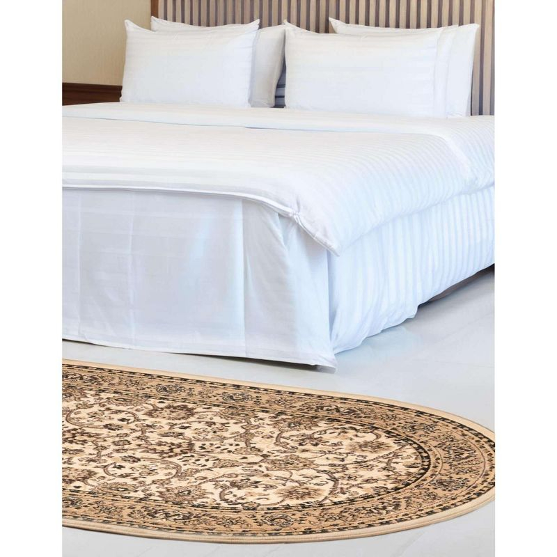 Unique Loom 5' 0 x 8' 0 Sialk Hill Washington Ivory Area Rug