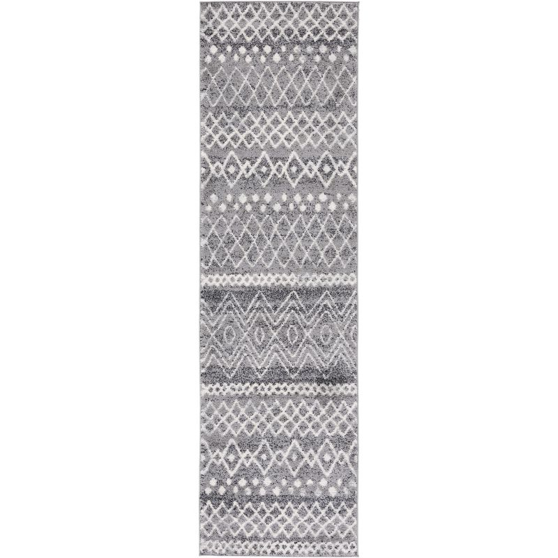 Madison 700 MAD798 Power Loomed Indoor Runner Rug - Charcoal/Ivory - 2'3"x6' - Safavieh