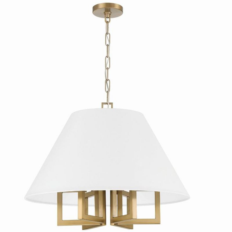 Crystorama Lighting Westwood 6 - Light Chandelier in  Vibrant Gold