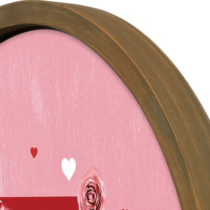 Creative Products Valentine Things Monogram - Z 20 x 20 Round Brown Framed Print