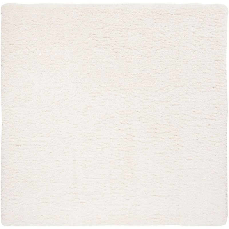 Madrid Shag 200 MDG256 Power Loomed Indoor Area Rug - Ivory - 6'7"x6'7" - Safavieh