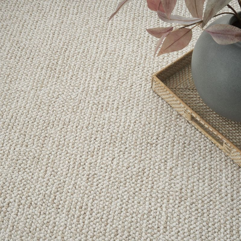 Nourison Textured Home Modern Indoor Rug Ivory Beige 9' x 12'