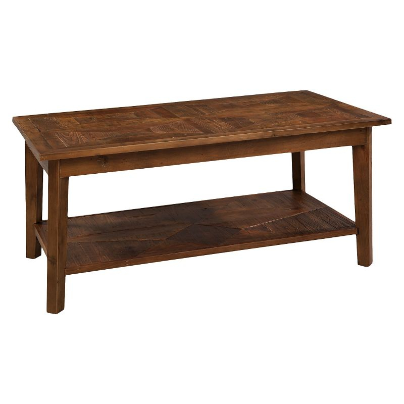 Alaterre Revive 36 in. Solid Wood Bench, 300lbs Weight Capacity, Entryway, Living Room, Storage Shelf, Rustic Industrial Home Decor, Natural