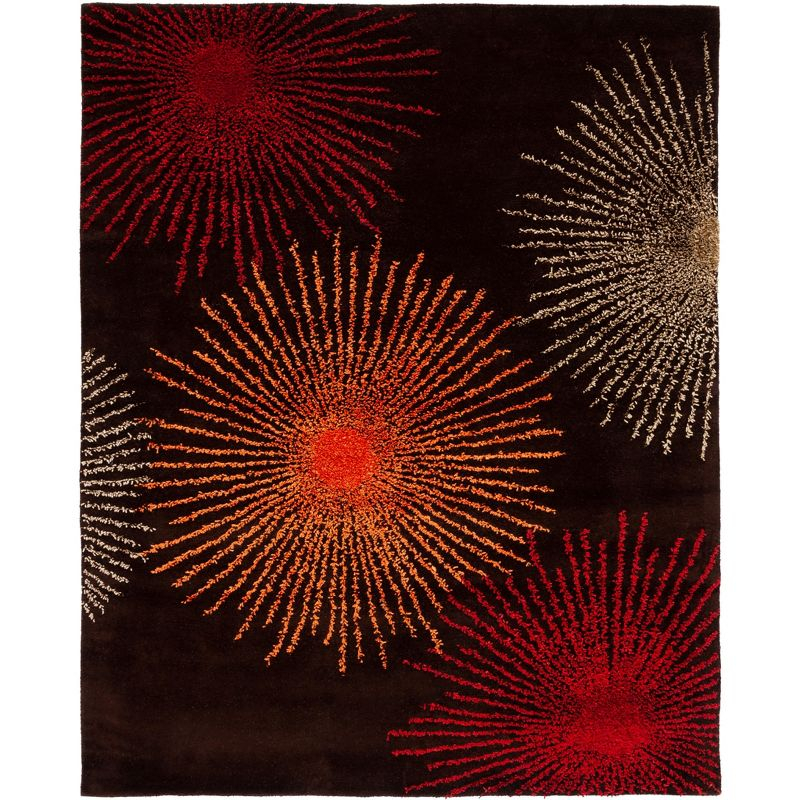 Soho SOH712 Hand Tufted Area Rug - Brown/Multi - 8'9"x11'9" - Safavieh.