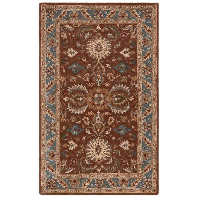 Heritage HG968 Handmade Area Rug - 9'x12' - Brown/Blue - Safavieh