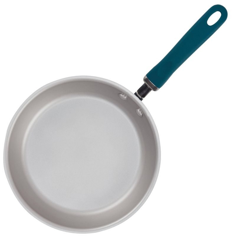 Rachael Ray Create Delicious 9.5" Aluminum Nonstick Deep Skillet with Lid Teal