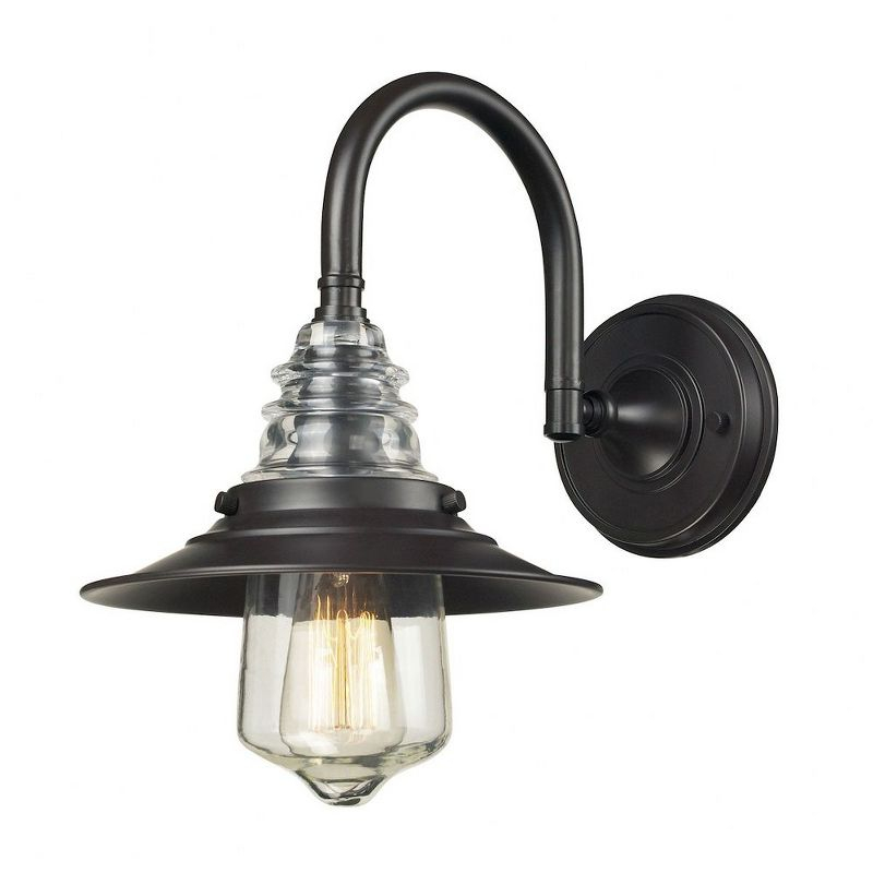 Elk Home Picton Gardens 1 - Light Wall Light in  Oiled Bronze