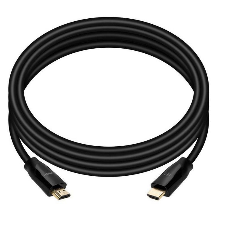 Monoprice HDMI Cable - 6 Feet - Black | Certified Premium, High Speed, 4K@60Hz, HDR, 18Gbps, 28AWG, YUV 4:4:4, Compatible with UHD TV and More