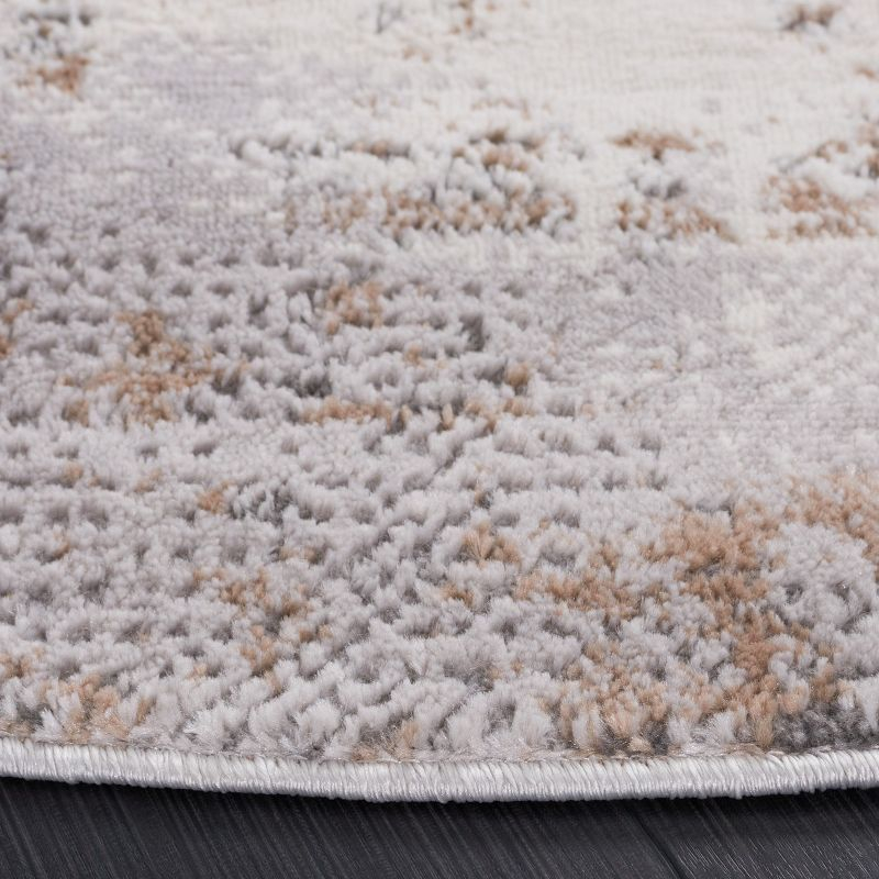 Eternal ETL204 Power Loomed Indoor Area Rug - Grey/Beige - 6'7" Round - Safavieh