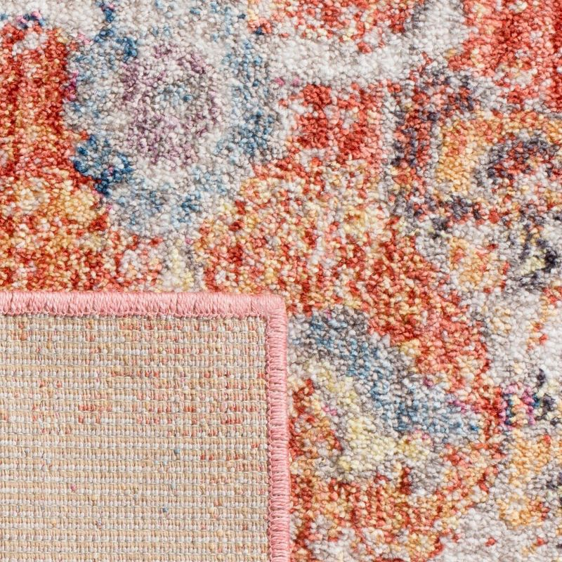 Bristol BTL350 Power Loomed Area Rug Blue / Orange 6' X 9' - Safavieh.