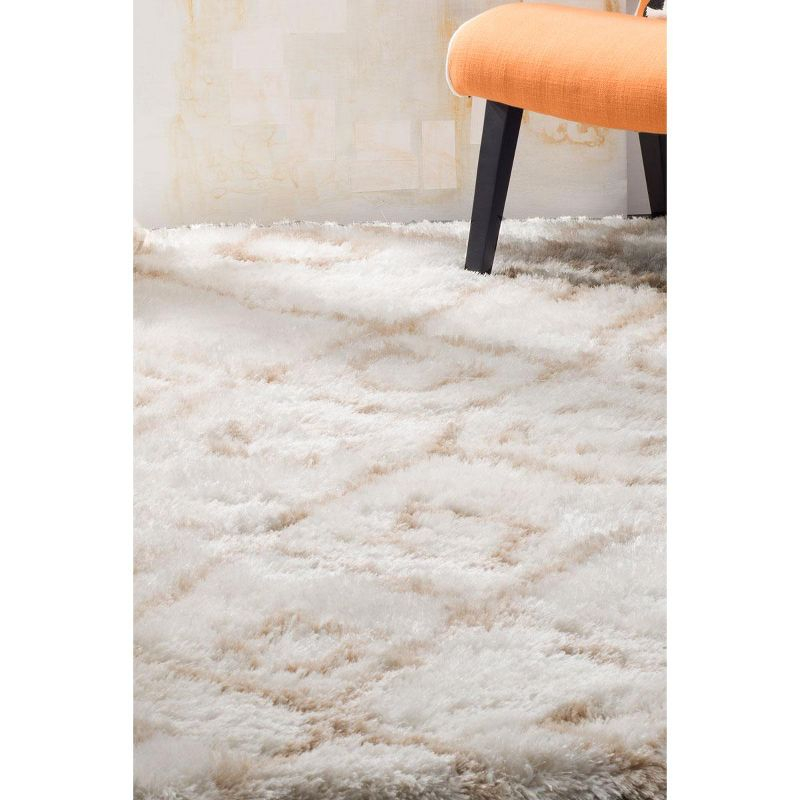 Toronto Shag SGT727 Hand Tufted Indoor Area Rug - Ivory/Beige - 8'x10' - Safavieh.