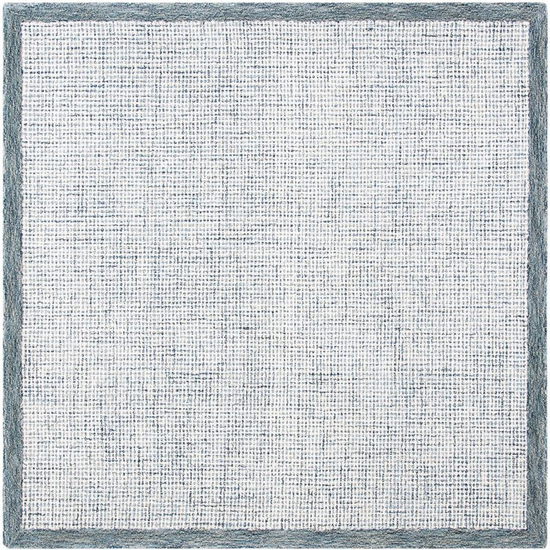 Abstract ABT220 Handmade Indoor Area Rug - Navy/Ivory - 6'x6' - Safavieh