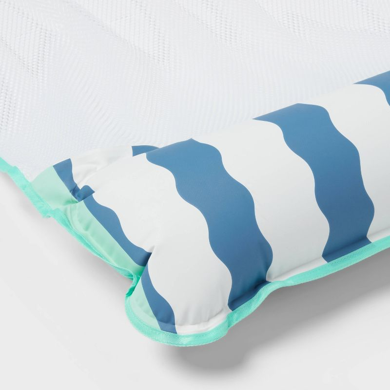 Water Hammock Pool Lounger Blue Stripes - Sun Squad™