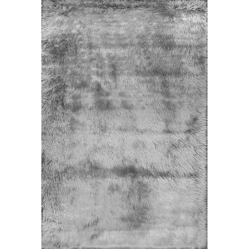 Nuloom Cloud Shag Area Rug Gray 5' x 7'