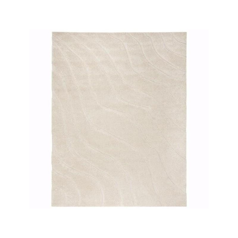 Florida Shag SG472 Power Loomed Indoor Area Rug - Creme/Creme - 8'x10' - Safavieh.
