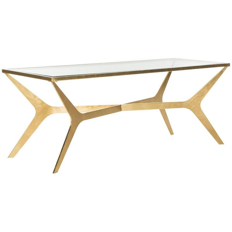 Edythe Coffee Table - Gold/Clear - Safavieh