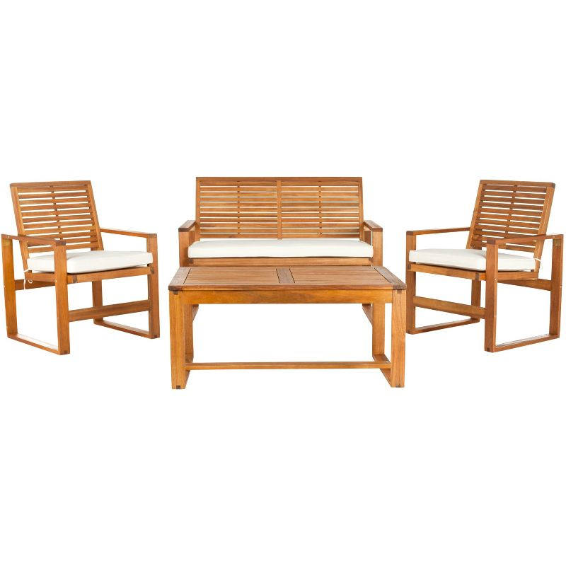 Ozark 4 Piece Set - Indoor/Outdoor - FOX6007 - Natural/Beige - Safavieh