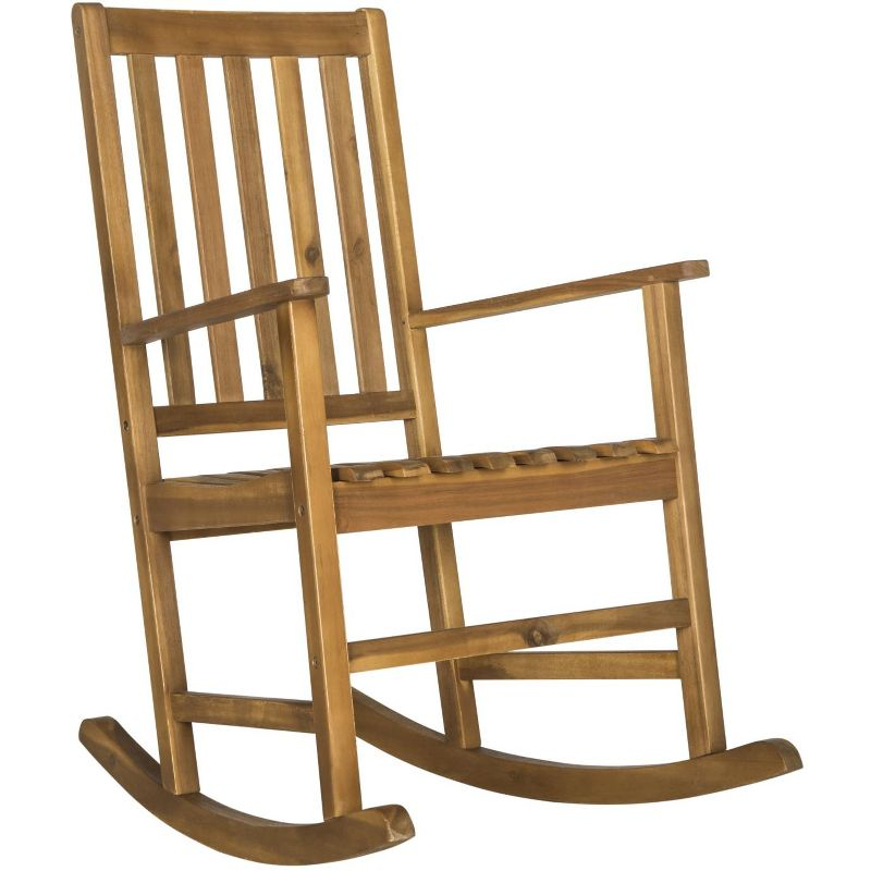 Barstow Rocking Chair Indoor/Outdoor - PAT6707 - Teak - Safavieh