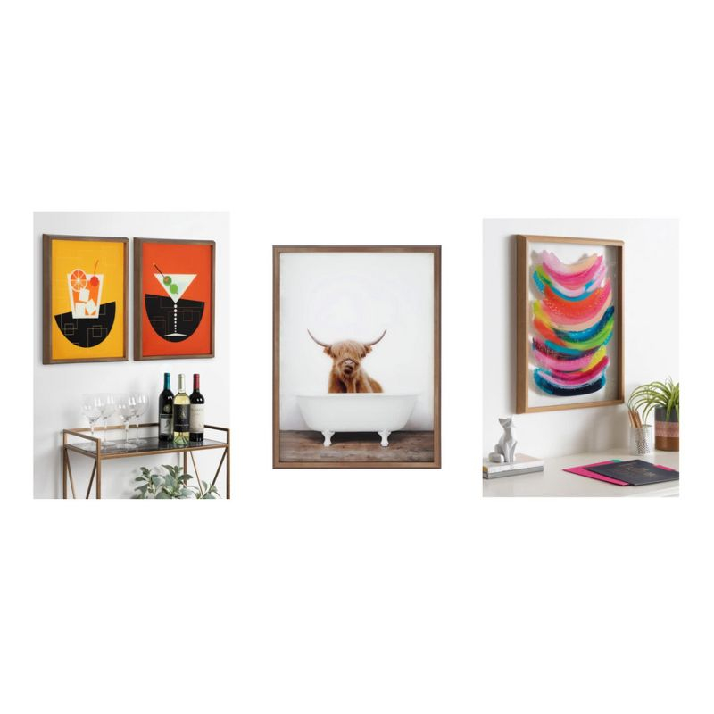 18" x 24" Sylvie Still Life Group of Flowers in Vases Framed Canvas by the Creative Bunch Studio Gray - Kate & Laurel All Things Decor: