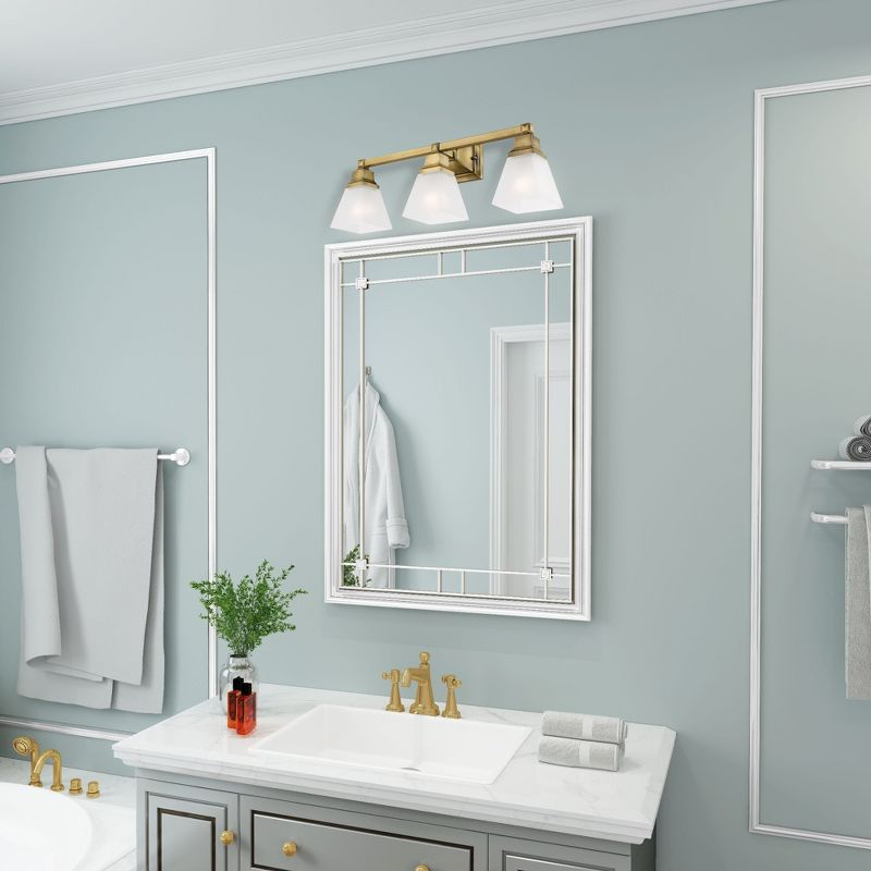 Livex Lighting Mission 3 - Light Vanity in  Antique Brass