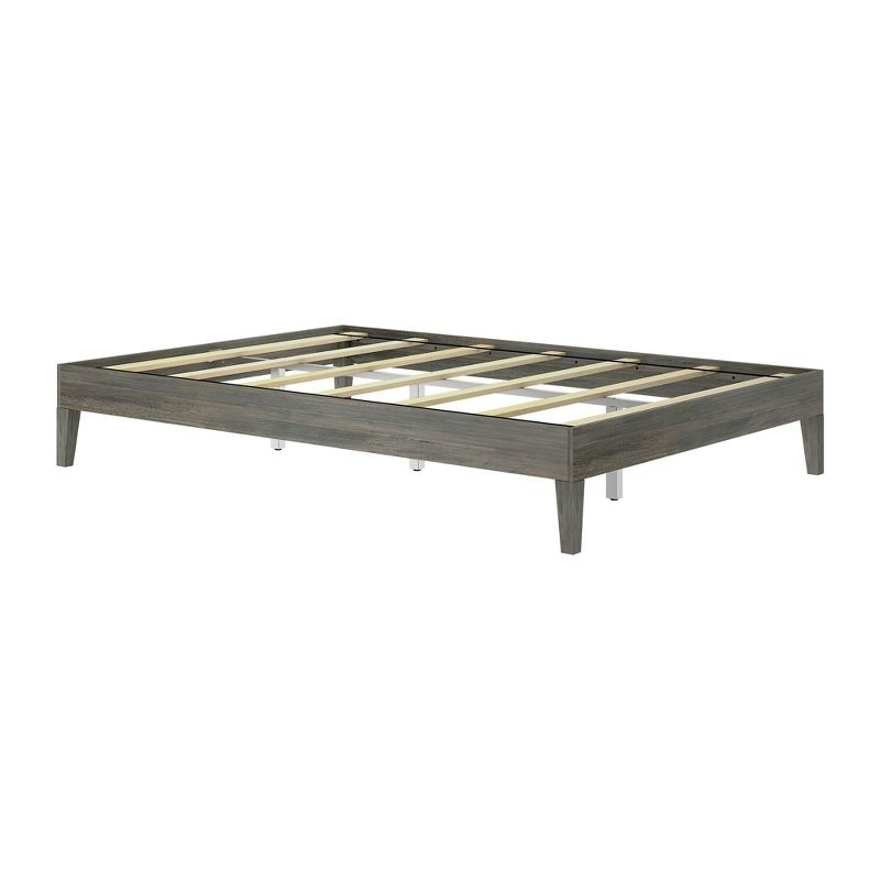 Plank+Beam Queen-Size Platform Bed, Driftwood