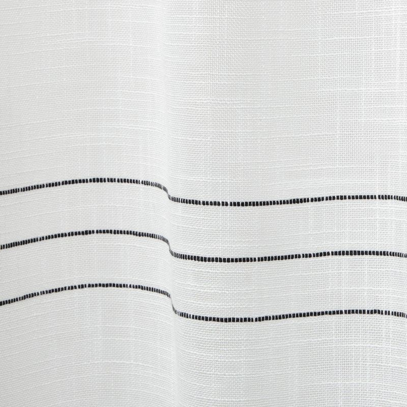 96"x54" Demi Light Filtering Curtain Panel with Tassels Black - Exclusive Home