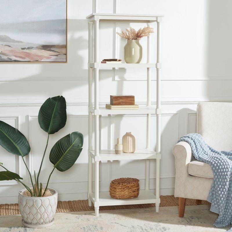 Odessa Bookcase - AMH5721 - Vintage White - Safavieh Couture