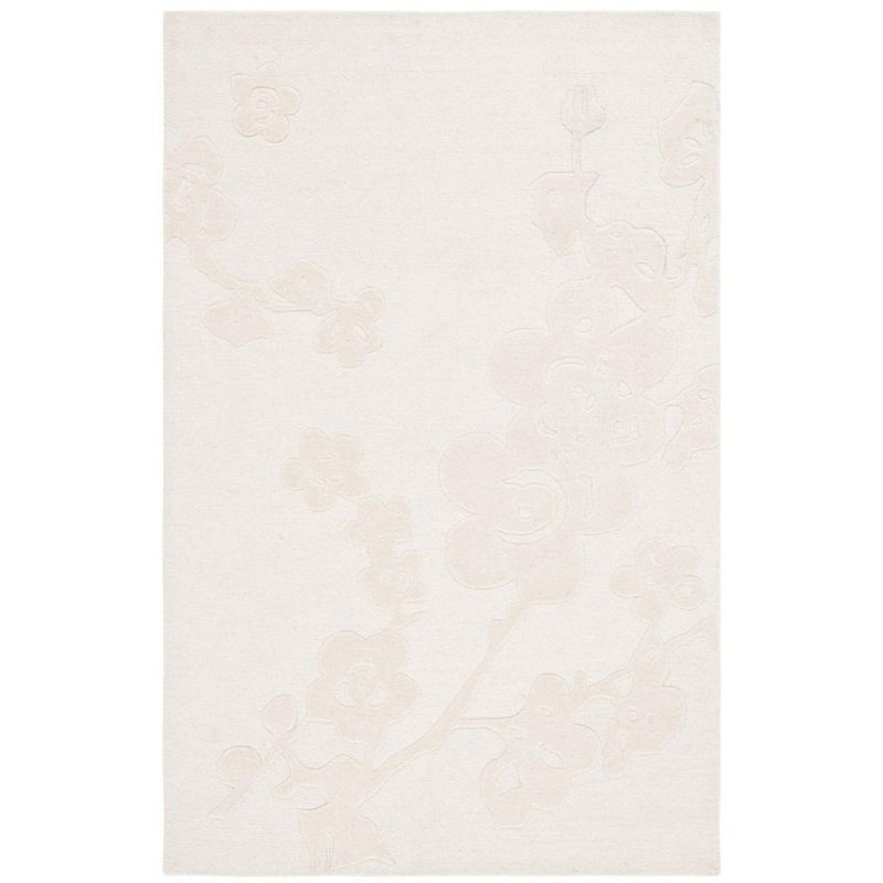Ebony EBN504 Hand Tufted Accent Rug - Ivory - 3'x5' - Safavieh.