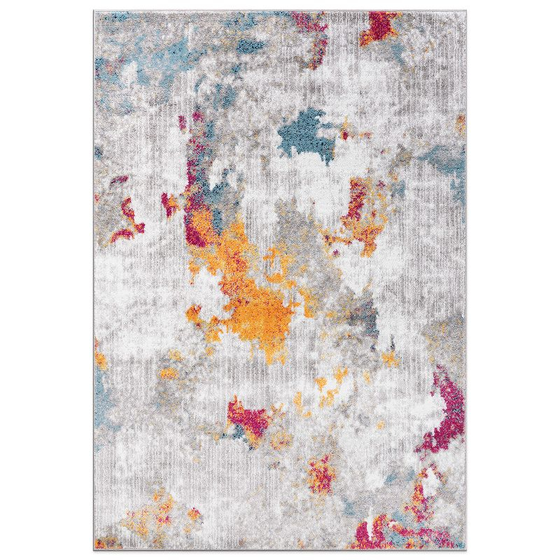 World Rug Gallery Contemporary Abstract Elegance Area Rug - MULTI 3'3"x5'