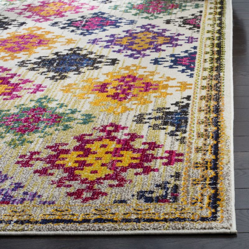 Monaco MNC244 Power Loomed Indoor Area Rug - Ivory/Multi - 8'x10' - Safavieh.