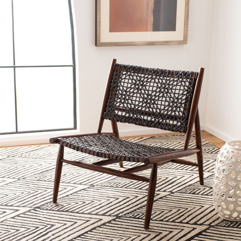 Soleil Accent Chair - ACH1001 - Brown/Brown - Safavieh
