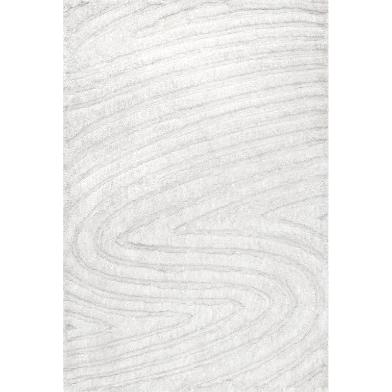 Nuloom Isabel Abstract 8x10 Indoor Area Rug for Living Room Bedroom Dining Room, Off White