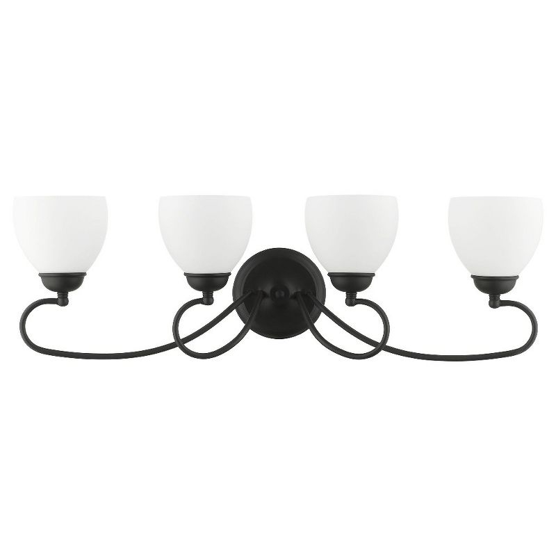 Livex Lighting Brookside 4 - Light Vanity in  Black